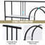 Metal Frame Bookcase, Open Bookshelf with an Anti-tipping Fitting