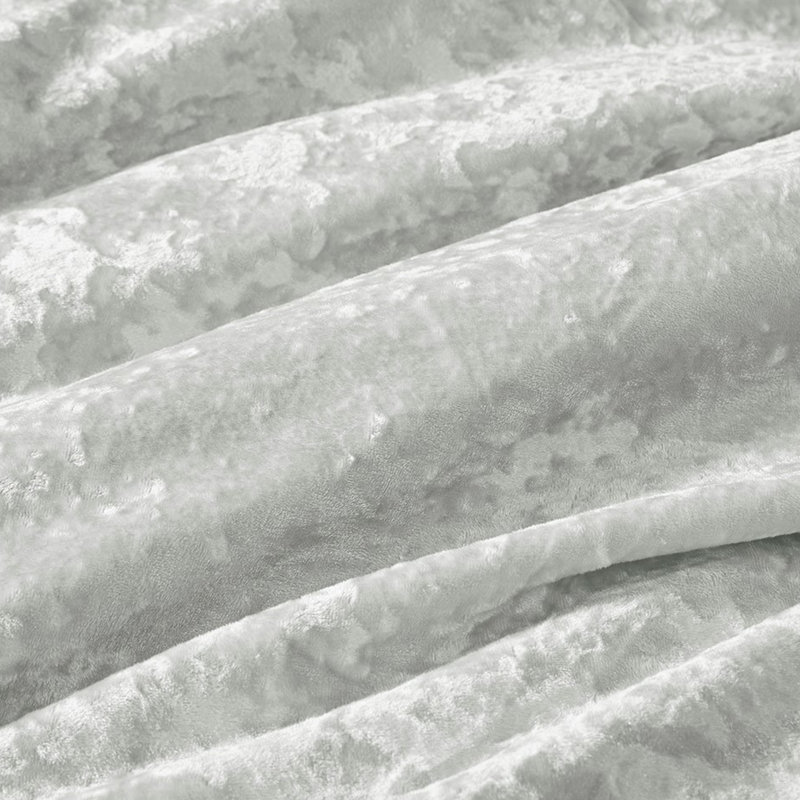 Grey Crushed Velvet Comforter For Twin/Twin Xl With Feature Warm And