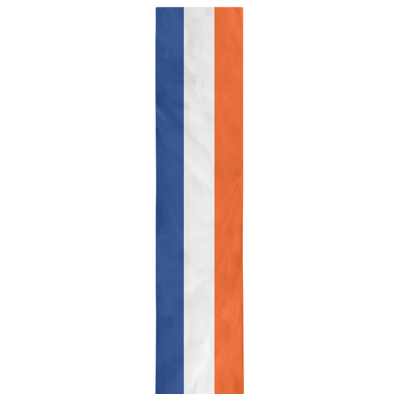 New York NYC Table Runner, 72" x 16", Royal Blue/White/Orange, Polyester