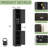 67" Tall Narrow Storage Cabinet Metal Bathroom Cabinet with 2 Doors & 4 Adjustable Shelves for Kitchen, Dining Room, Living Room Black-249412508