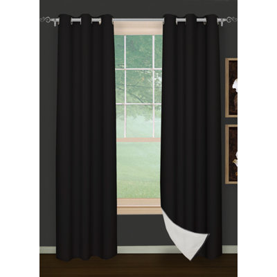 Brick Room Darkening Curtain Pair
