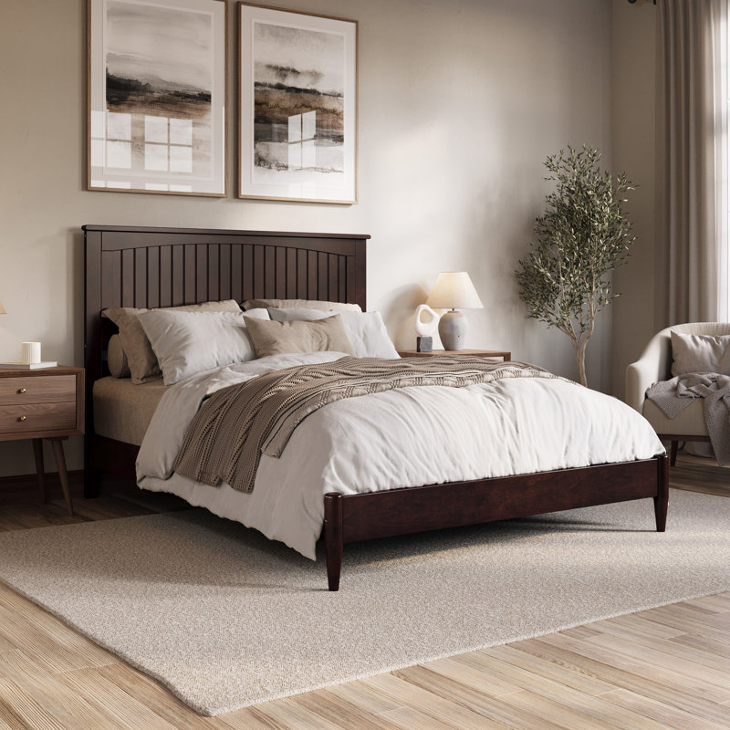  Lit plateforme Amandalee, Grand, Espresso