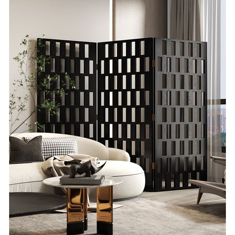 Paravent français à trois panneaux, H 70,87 po x l 47,24 po x P 1,18 po