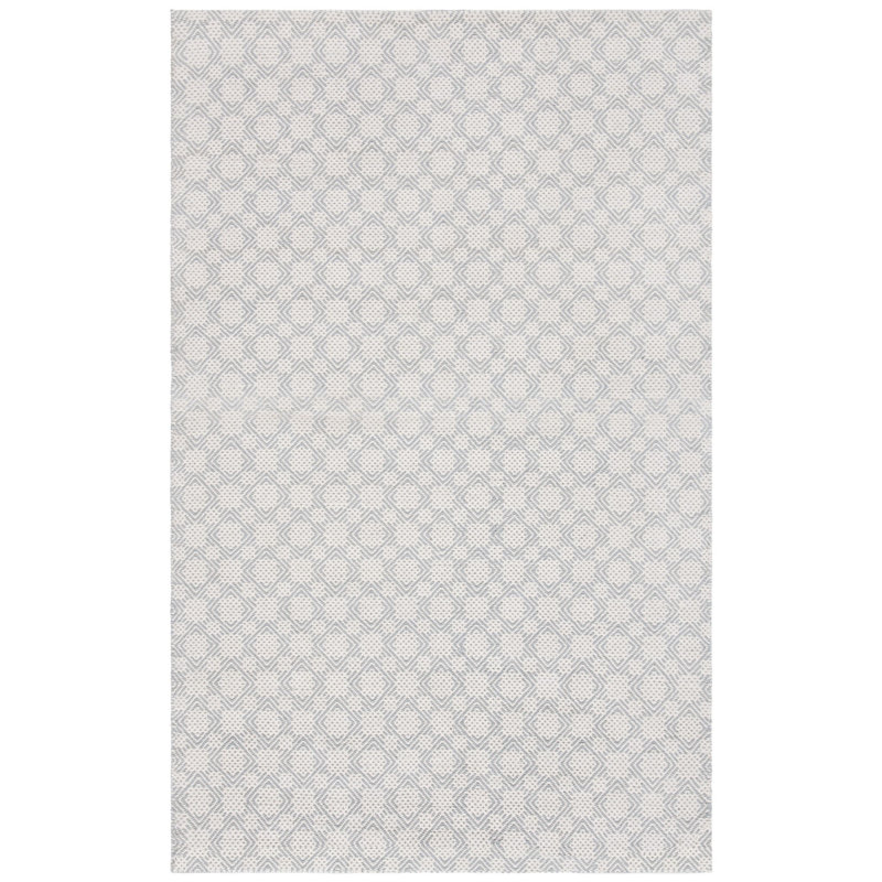 Tapis géométrique en coton tissé à la main Lorain, Rectangle 4 pi x 6 pi