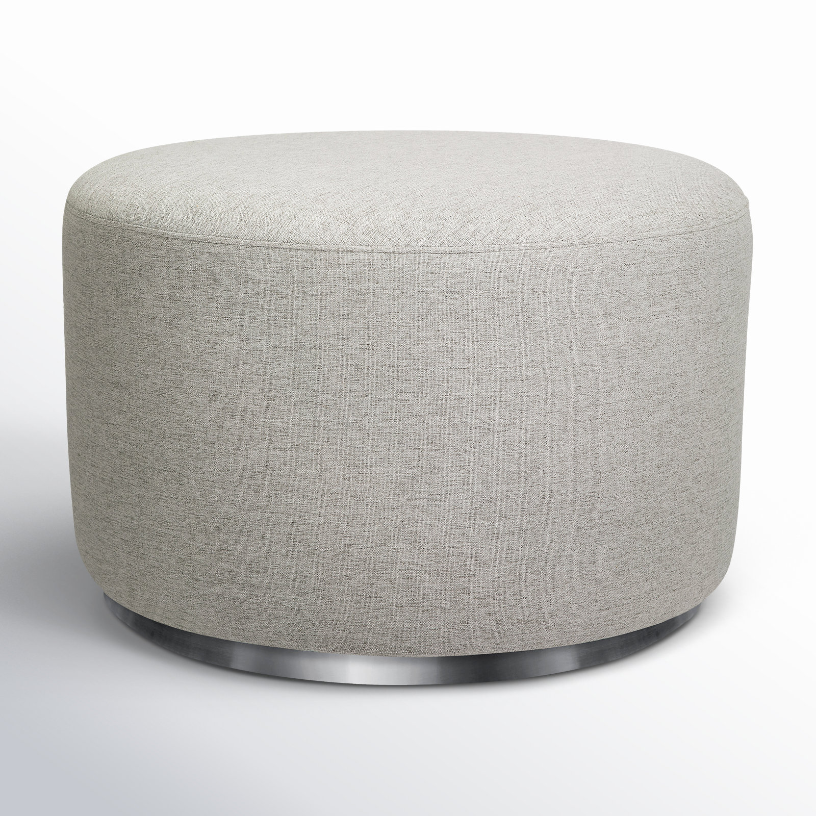 Tuba 27" Ottoman, Gray