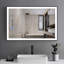 Rectangle LED Mirror, Framed Vanity Mirror With Anti Fog, Touch Sensors-1137963373-1137963370