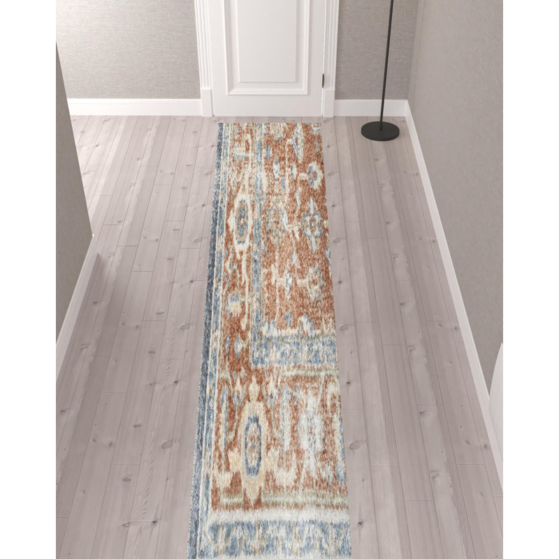 Makalyn Washable Oriental Rug, Runner 2'2" x 12'