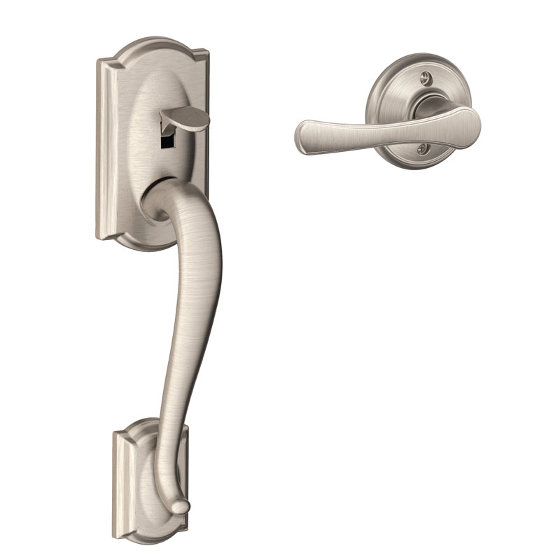 Camelot Entrance Handleset, Satin Nickel