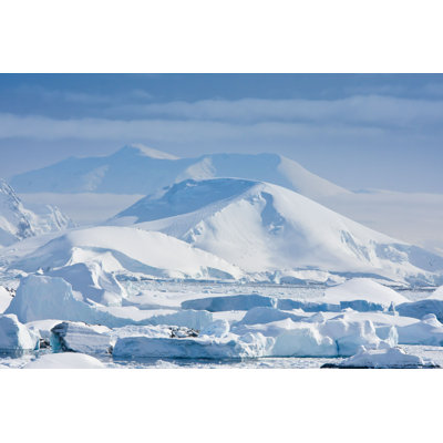 Montagnes enneigées - Photographie sur toile tendue