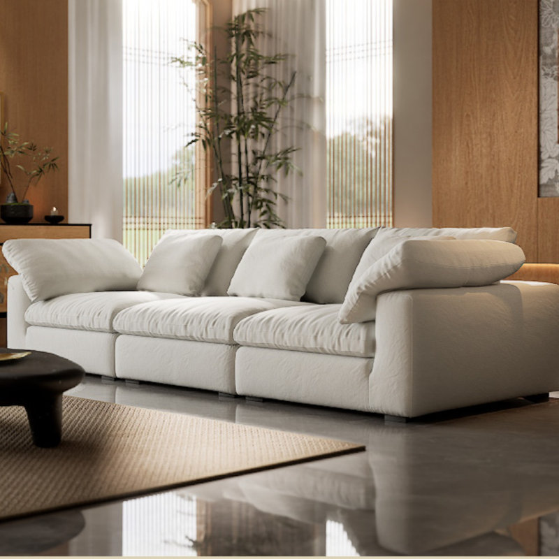 Canapé droit Linen White Living
