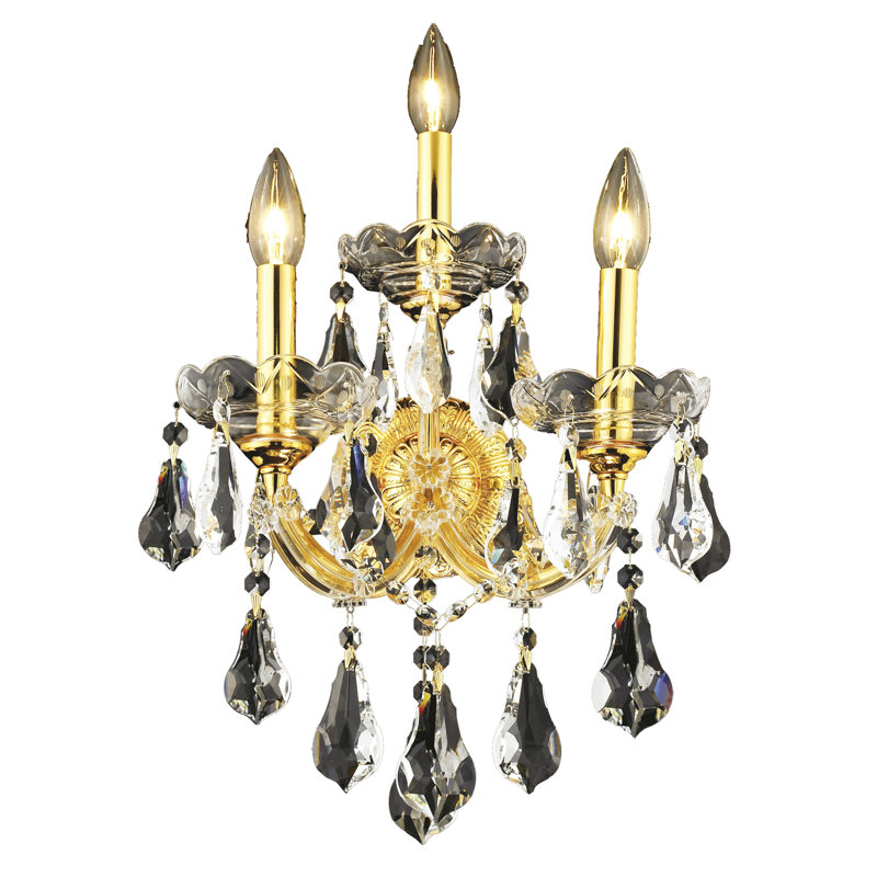 Stockard Wall Sconce, Royal Cut, Golden Teak Smoky, Gold