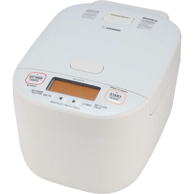 Pressure Induction Heating Rice Cooker & Warmer, 10.75" H x 9.5" W x 15.5" D
