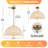 1-Light Modern Farmhouse Pendant Light with Large Linen Drum Shade, Adjustable Height 17-94", Dimmable E26 Fixture for Kitchen Island Dining Room Living Room, ETL Listed, Gold/Beige