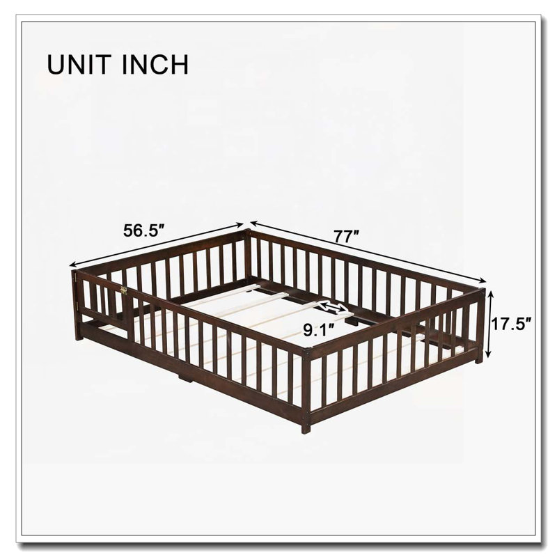 Lit en bois, Lit double, Espresso