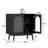 31.5''W 2-Door Black Accent Cabinet With Adjustable Shelf (Set Of 2)-1917484879