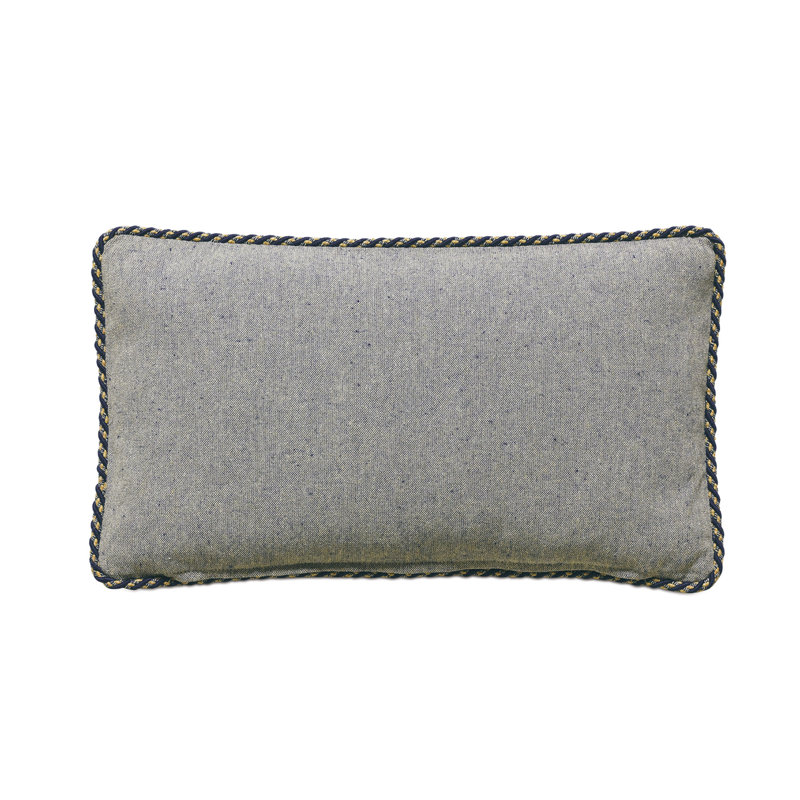 Arthur Appliqued Cotton Reversible Throw Pillow