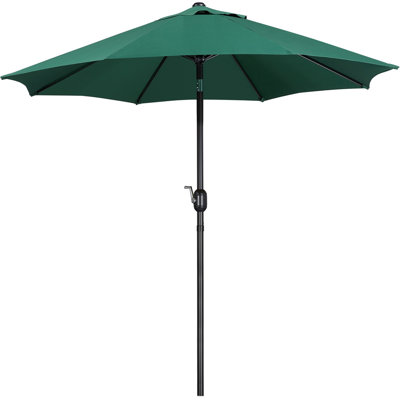 Parasol de marché 9pi avec bouton poussoir