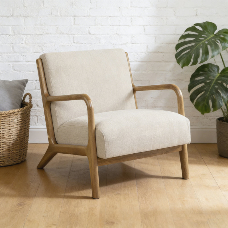 Lounge Chair, Cream