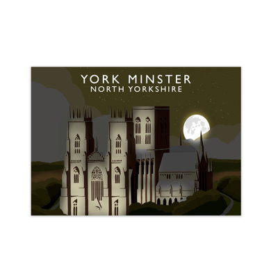 York Minster At Night by Richard O'Neill - Print