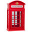 Piccadilly British Telephone Booth Curio Cabinet