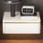 20" Floating Nightstand with Drawer, White