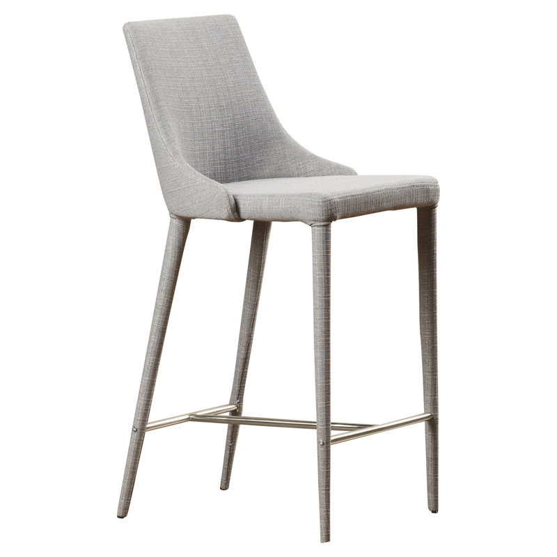 Adaurd Upholstered Counter Stool with Metal Frame