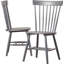 Chaise d'appoint à dossier Windsor en bois massif Matanna-157834582
