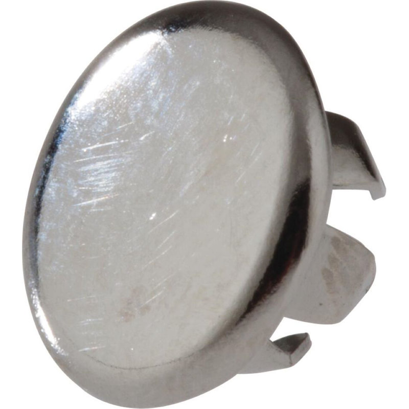 Button Plug for Bathroom Faucet Escutcheons, Chrome