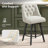Counter Stool,360 Free Swivel Upholstered Bar Stool With Back-Set Of 2-1846718791-1846718842
