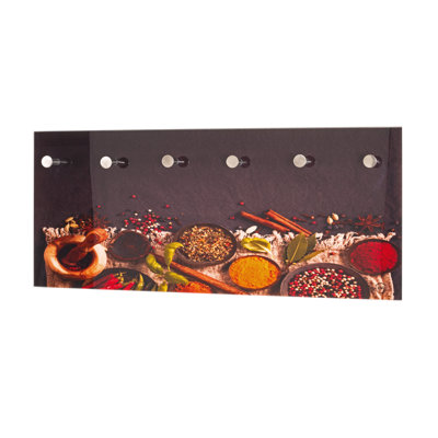 Arabi Metal Wall 6 - Hook Wall Mounted Coat Rack