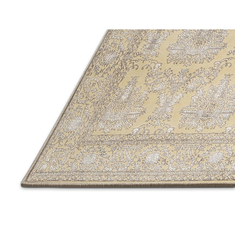 Tapis traditionnel ivoire / beige, Rectangle 2 pi x 3 pi