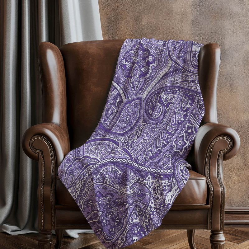 Jeté en cachemire Addison Sherpa ASB623, Mauve