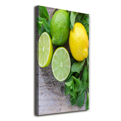 Limes And Lemon - Wrapped Canvas Print