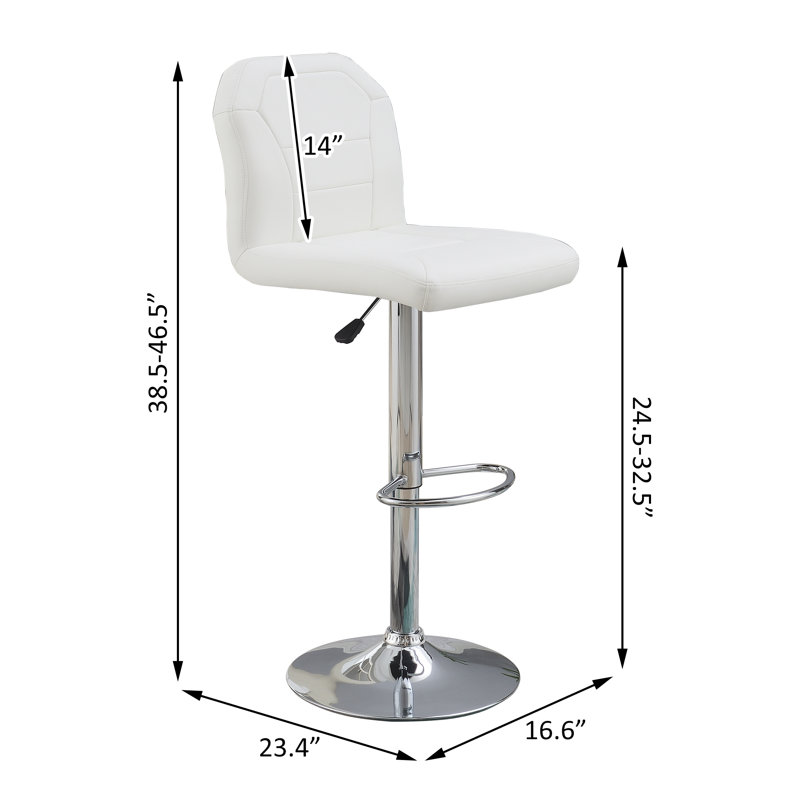 Tabourets de bar, Blanc / Blanc