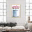 Bouquet de roses pastel peintes - Peinture sur cadre pour salle de bain-68896217-68896210