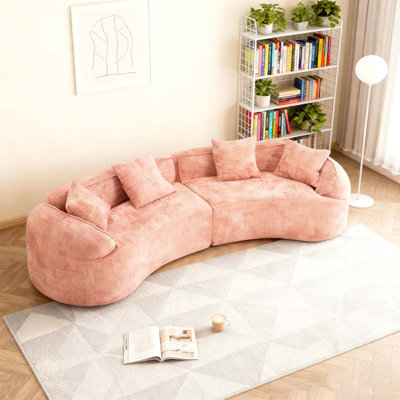 Curved Compressed Sofa