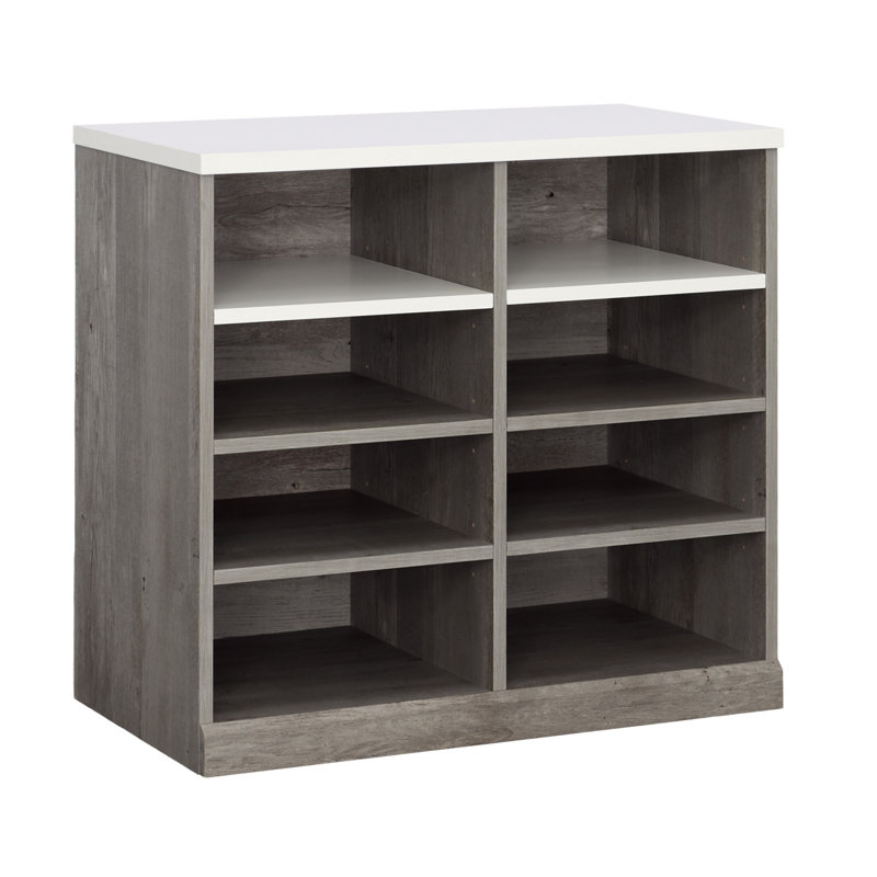 Armoire de rangement ouverte, Brun