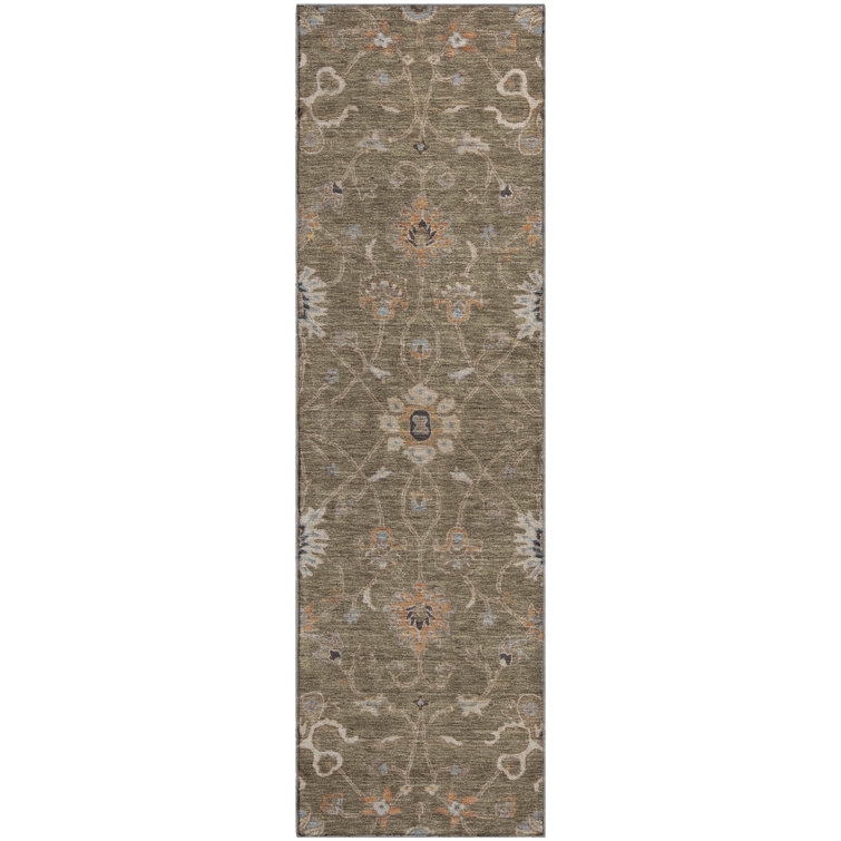 Premium Machine Washable Ducote AMF1137 Global Rug