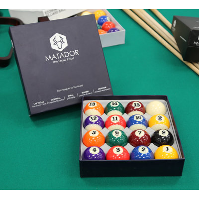 Ensemble de boules de billard Matador Snow Pearl