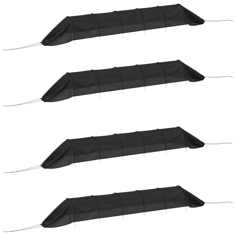 Netting Tunnels 4 Pcs Black And Polyethylene