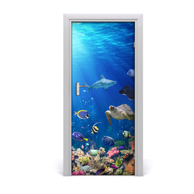 Coral Reef Door Decal