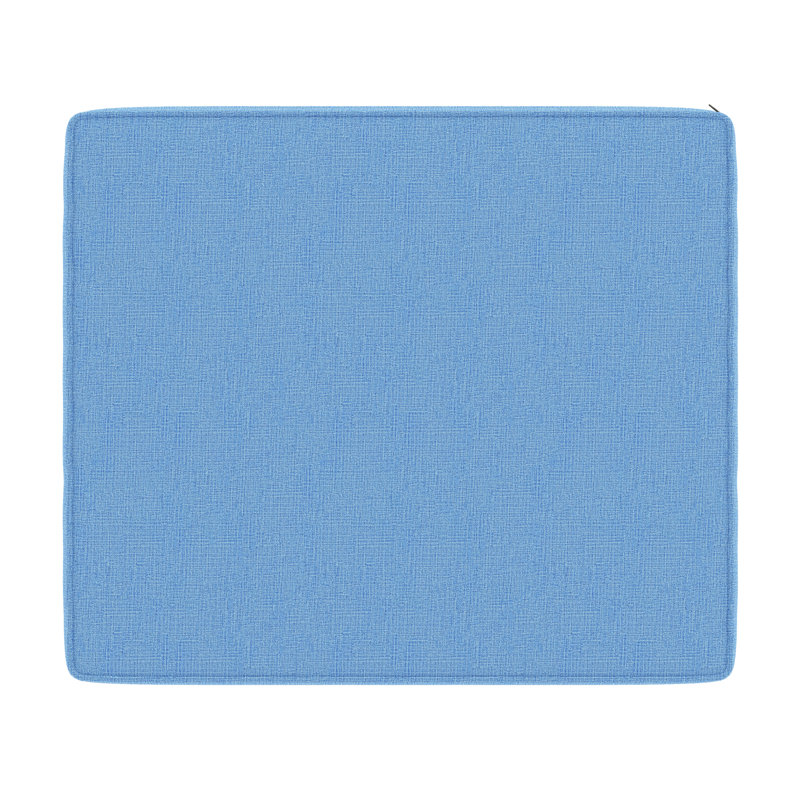 Sunbrella® Outdoor Ottoman Cushion, 3.5" H x 23.5" W x 20.5" D, Sunbrella® Canvas Air Blue