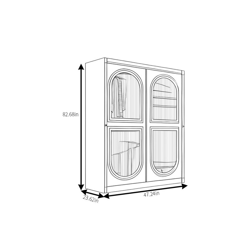 Garde-robe simple, tendance et élégante, H 83 po x l 47 po x P 24 po