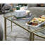 Aaliyah Glass Top Living Room Table Set