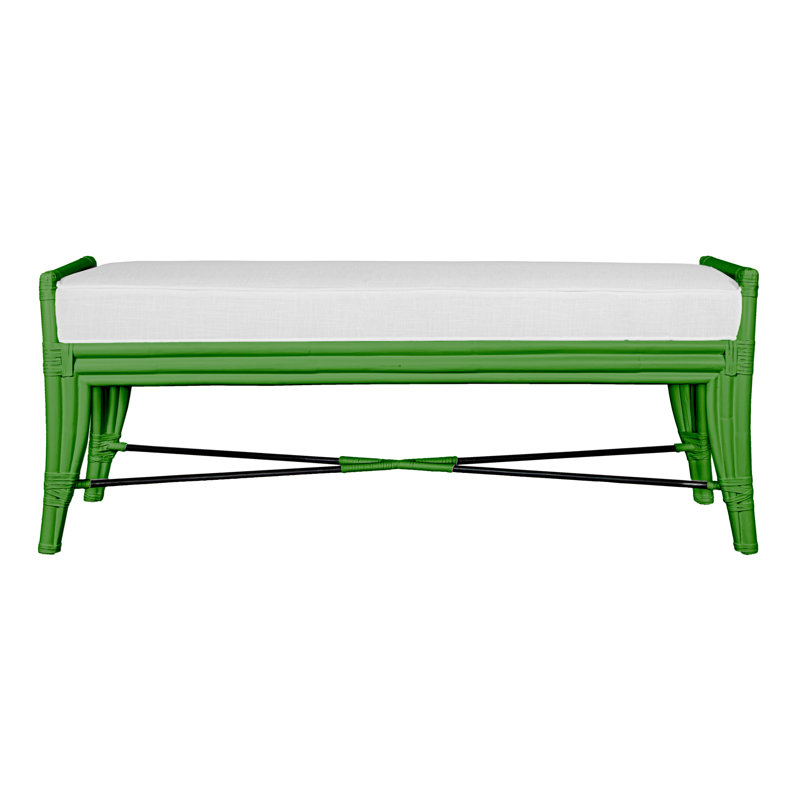 Banc rembourré Malacca, Pomme verte