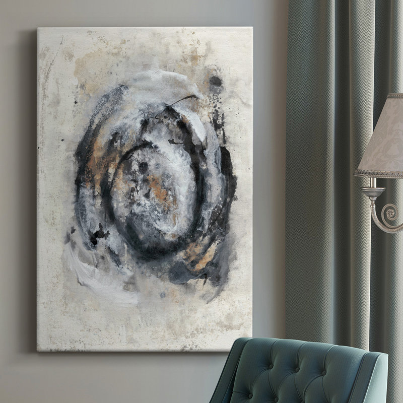 Circular Energy IV - peinture sur toile tendue, H 36 po x l 24 po x P 1 po