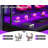 Mobean Modular L-Shaped Steel Computer Desk with Built-In Electrical Outlet-678951741
