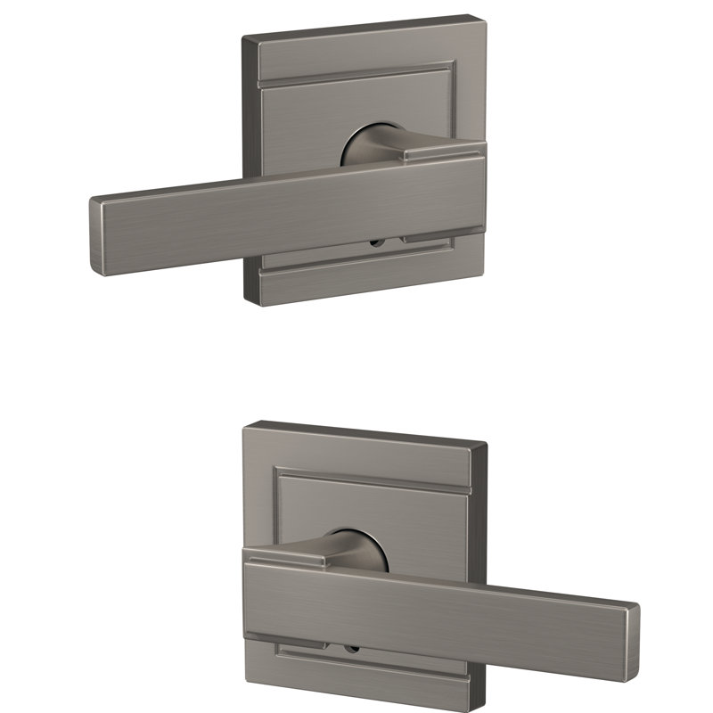 Northbrook Custom Northbrook Non-Turning Lever with Upland Trim, Satin Nickel