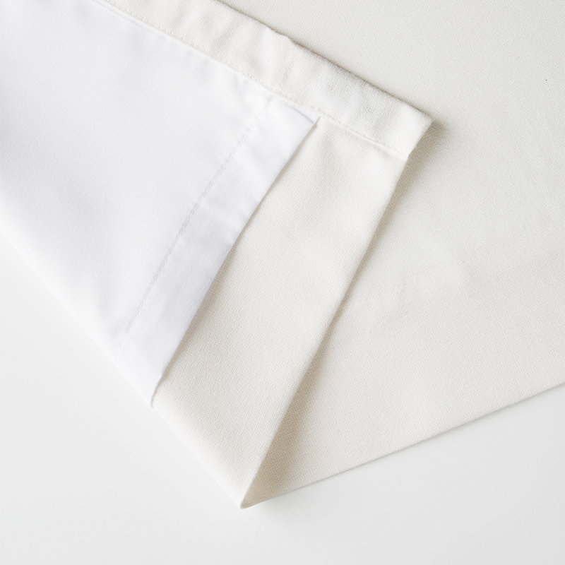 Sunbrella® Delaney Light Filtering Curtain, White, 50" W x 96" L