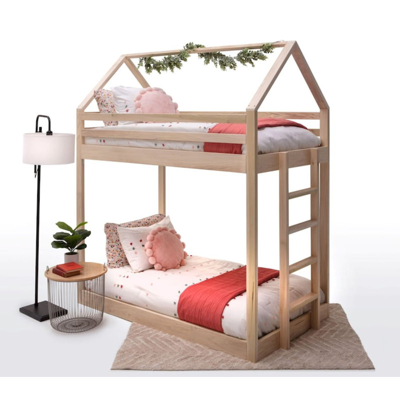 Lit plateforme simple en bois massif Aniso